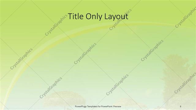 Title Only presentation slide layout