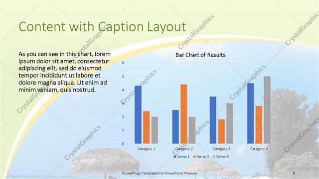 Content with Caption presentation slide layout