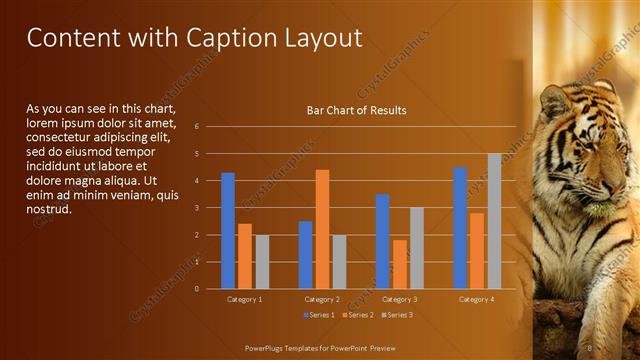 Content with Caption presentation slide layout
