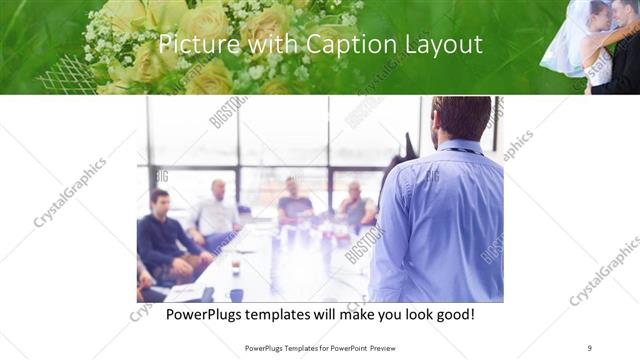 Picture with Caption presentation slide layout