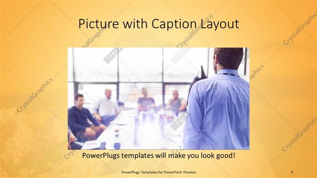Picture with Caption presentation slide layout