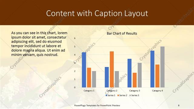 Content with Caption presentation slide layout