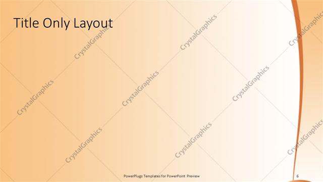 Title Only presentation slide layout