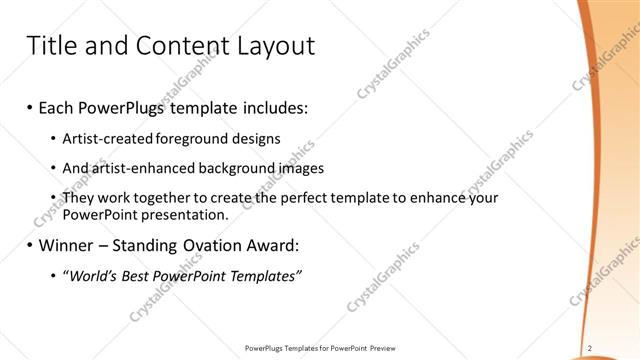 Title and Content presentation slide layout
