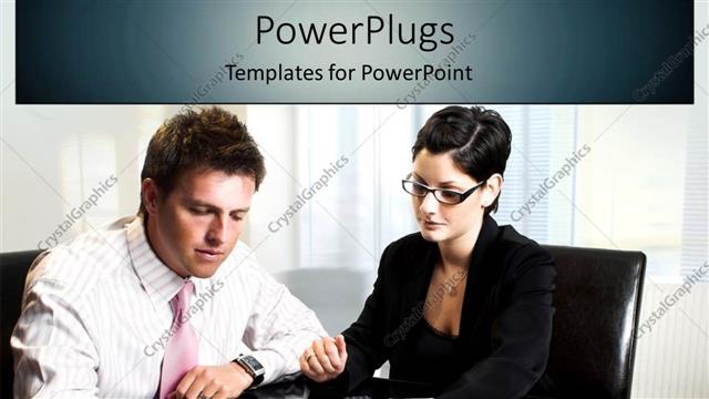  Presentation with meeting - A couple working together in an office