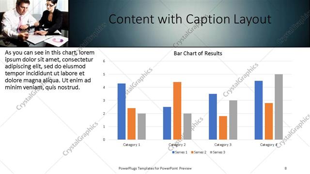 Content with Caption presentation slide layout