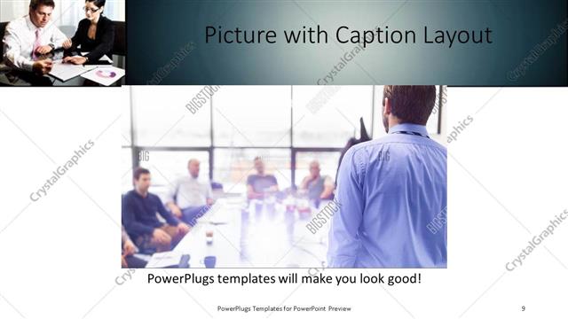 Picture with Caption presentation slide layout