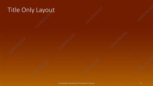 Title Only presentation slide layout