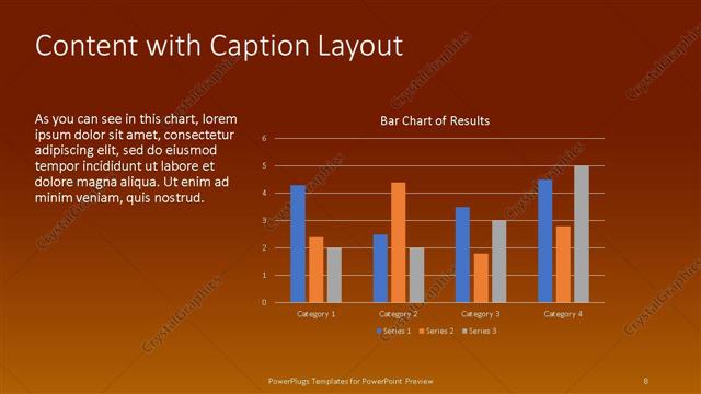 Content with Caption presentation slide layout
