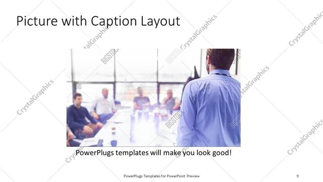 Picture with Caption presentation slide layout