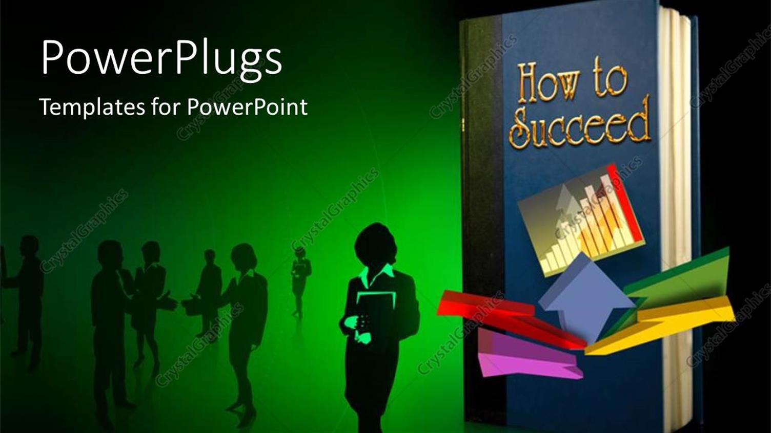 Featuring Cover Page of Book Titled HOW TO SUCCEED with People in Background