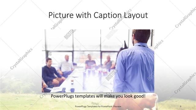 Picture with Caption presentation slide layout