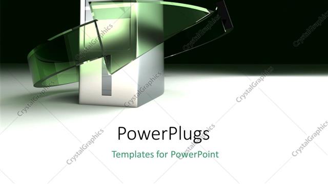  Presentation with cpu - A cpu with an arrow and blackish background