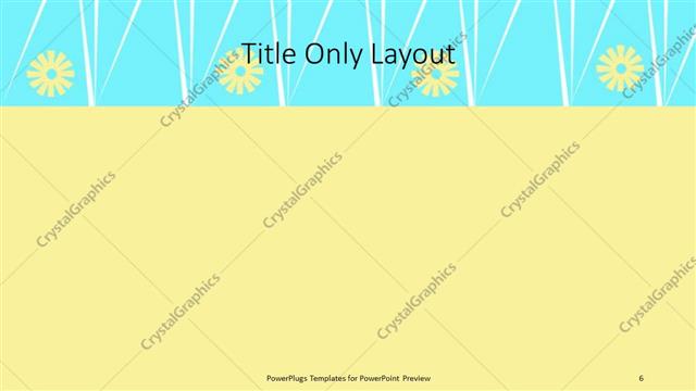 Title Only presentation slide layout