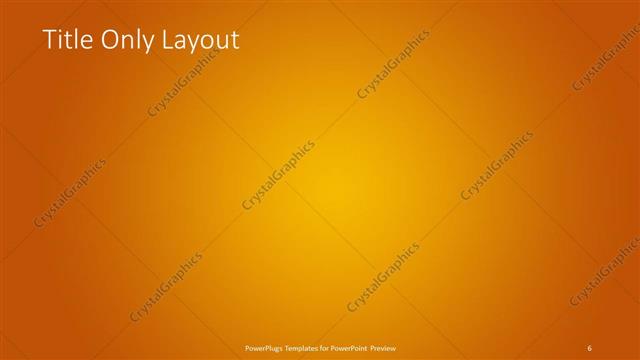 Title Only presentation slide layout