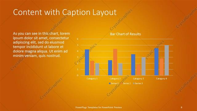 Content with Caption presentation slide layout