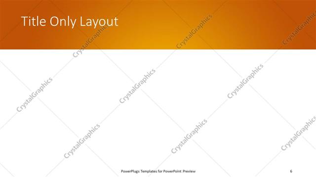 Title Only presentation slide layout