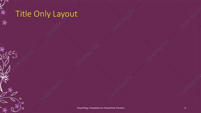 Title Only presentation slide layout