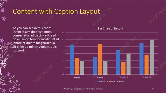 Content with Caption presentation slide layout
