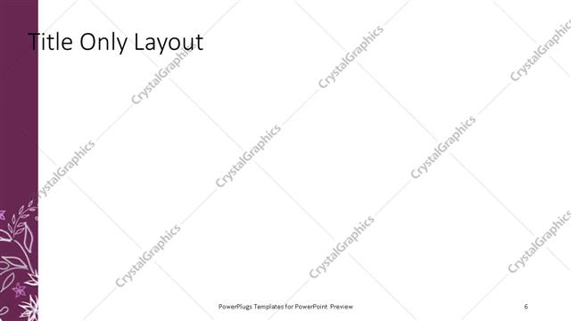 Title Only presentation slide layout