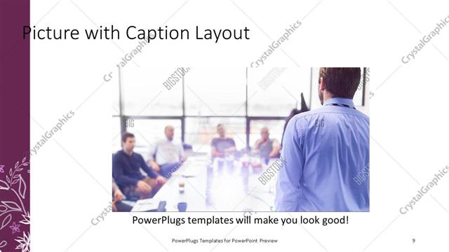 Picture with Caption presentation slide layout