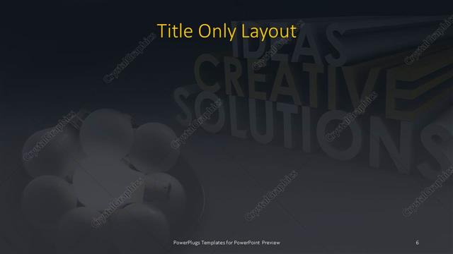 Title Only presentation slide layout