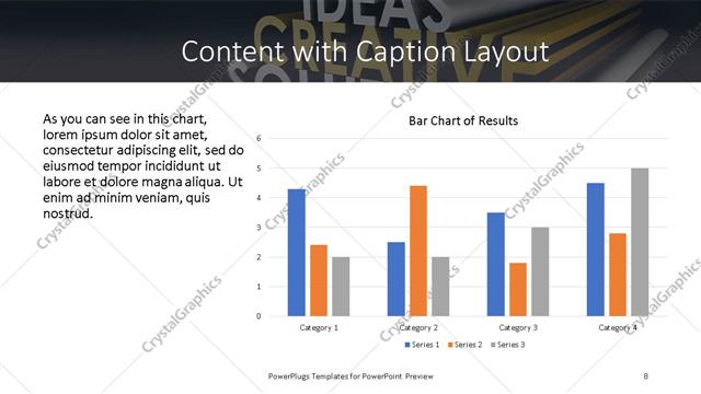 Content with Caption presentation slide layout