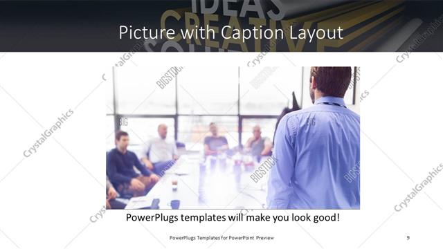Picture with Caption presentation slide layout