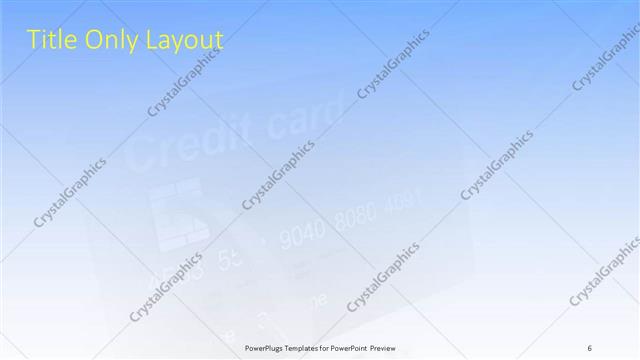 Title Only presentation slide layout