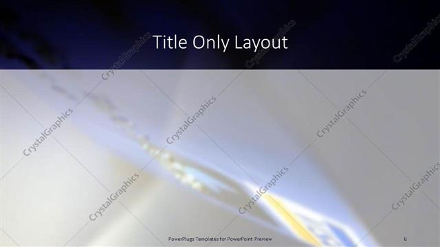 Title Only presentation slide layout