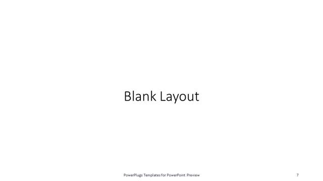 Blank presentation slide layout