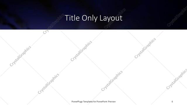 Title Only presentation slide layout
