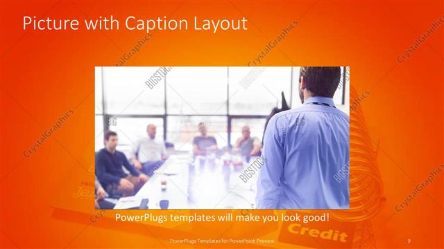 Picture with Caption presentation slide layout