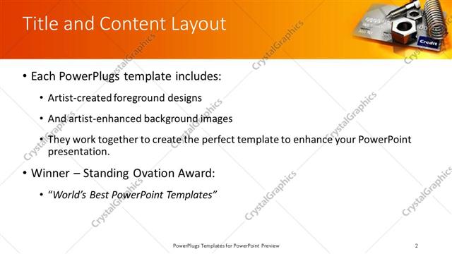 Title and Content presentation slide layout