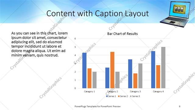 Content with Caption presentation slide layout