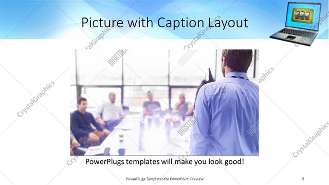 Picture with Caption presentation slide layout