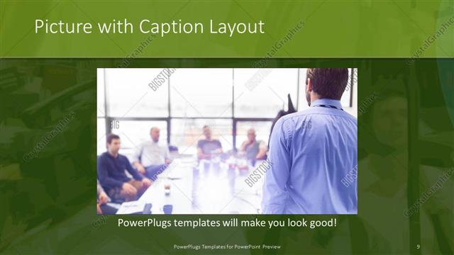 Picture with Caption presentation slide layout
