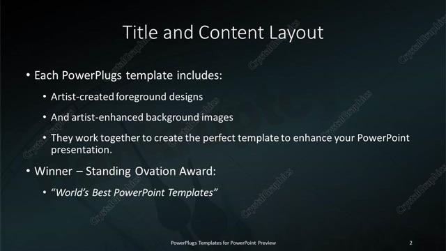 Title and Content presentation slide layout