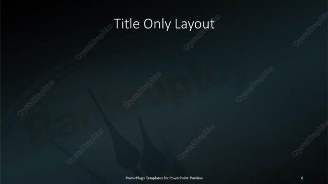 Title Only presentation slide layout
