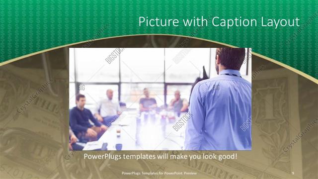 Picture with Caption presentation slide layout