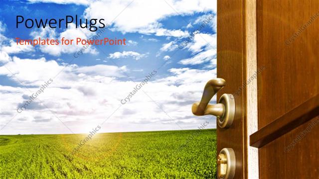  Presentation with crop - A crop with a number of clouds