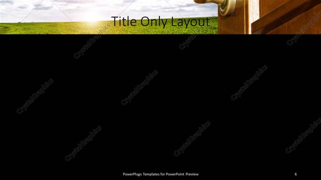 Title Only presentation slide layout