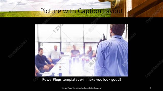 Picture with Caption presentation slide layout