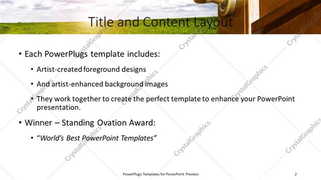 Title and Content presentation slide layout