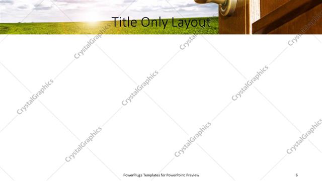 Title Only presentation slide layout