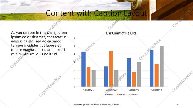 Content with Caption presentation slide layout