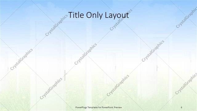 Title Only presentation slide layout