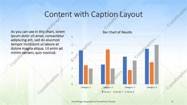 Content with Caption presentation slide layout