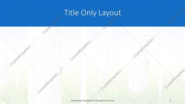 Title Only presentation slide layout