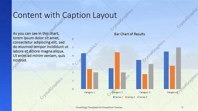 Content with Caption presentation slide layout